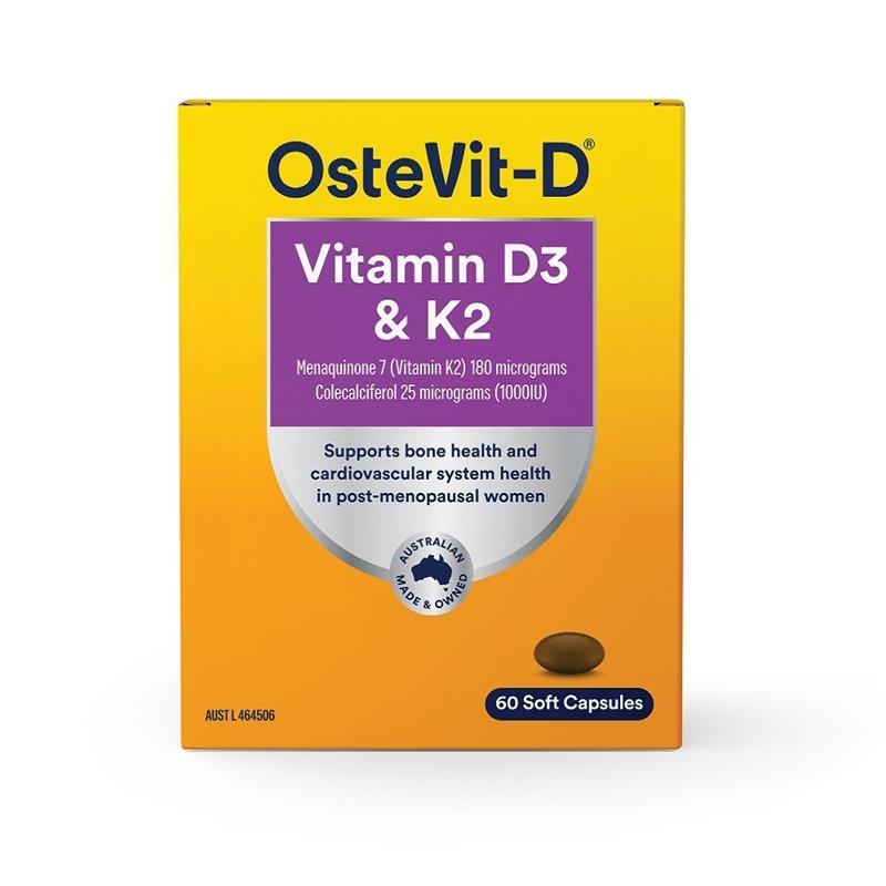 OsteVit-D Vitamin D3 + K2 60 Capsules