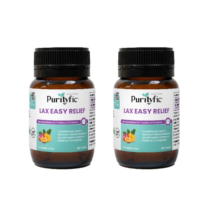PURITYFIC Lax Easy® Relief 60 Tablets Bundle