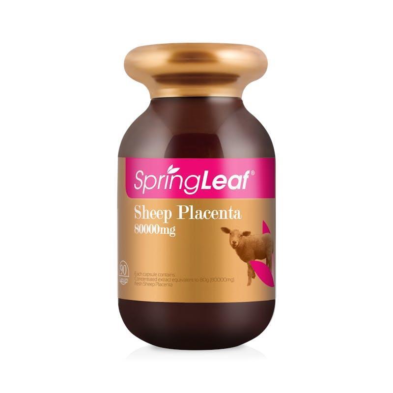 SpringLeaf Sheep Placenta 80000mg 90 Capsules