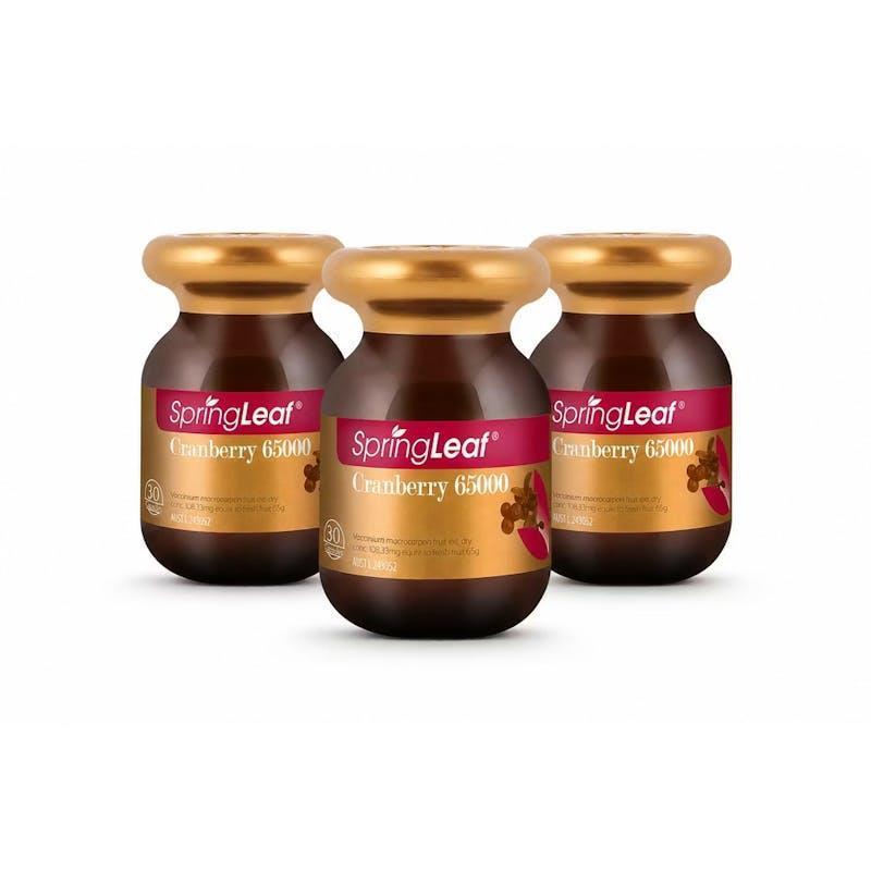 SpringLeaf Super Strength Cranberry 65000mg 90 Capsules