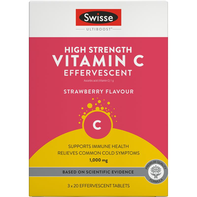Swisse Vitamin C 60 Effervescent Tablets