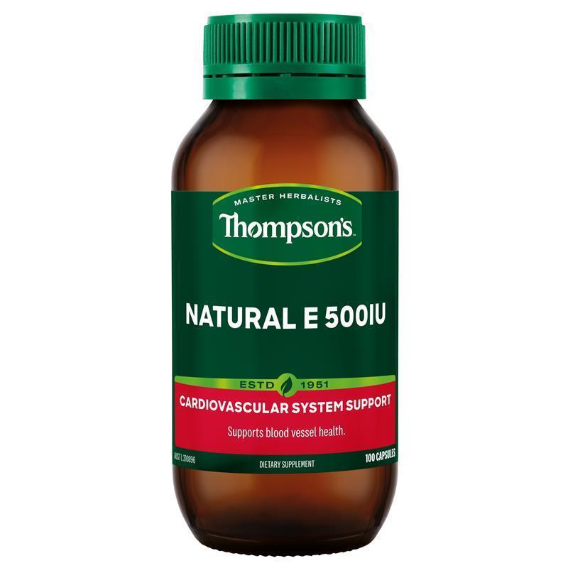 Thompson's Natural E 500iu 100 Capsules