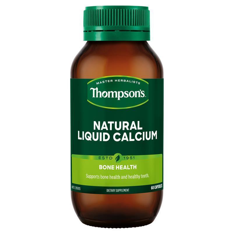 Thompson's Natural Liquid Calcium 60 Capsules