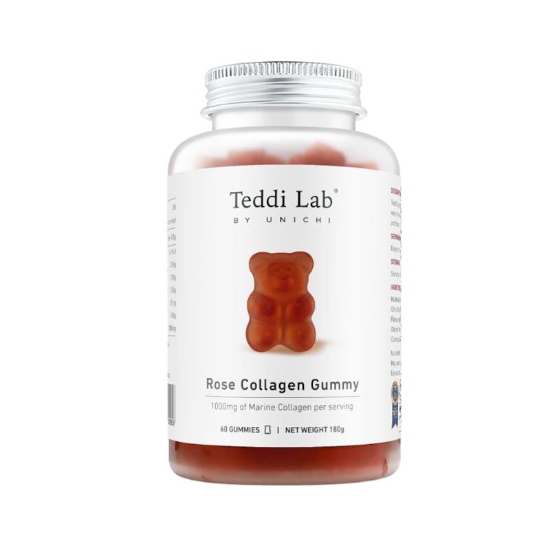 Teddi Lab by Unichi Rose Collagen Gummy 60s Anti-Aging & Skin Elasticity 1Pack