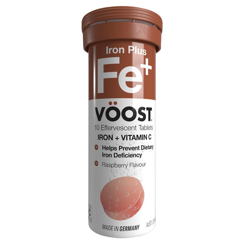 Voost Iron Plus Effervescent 10 Tablets
