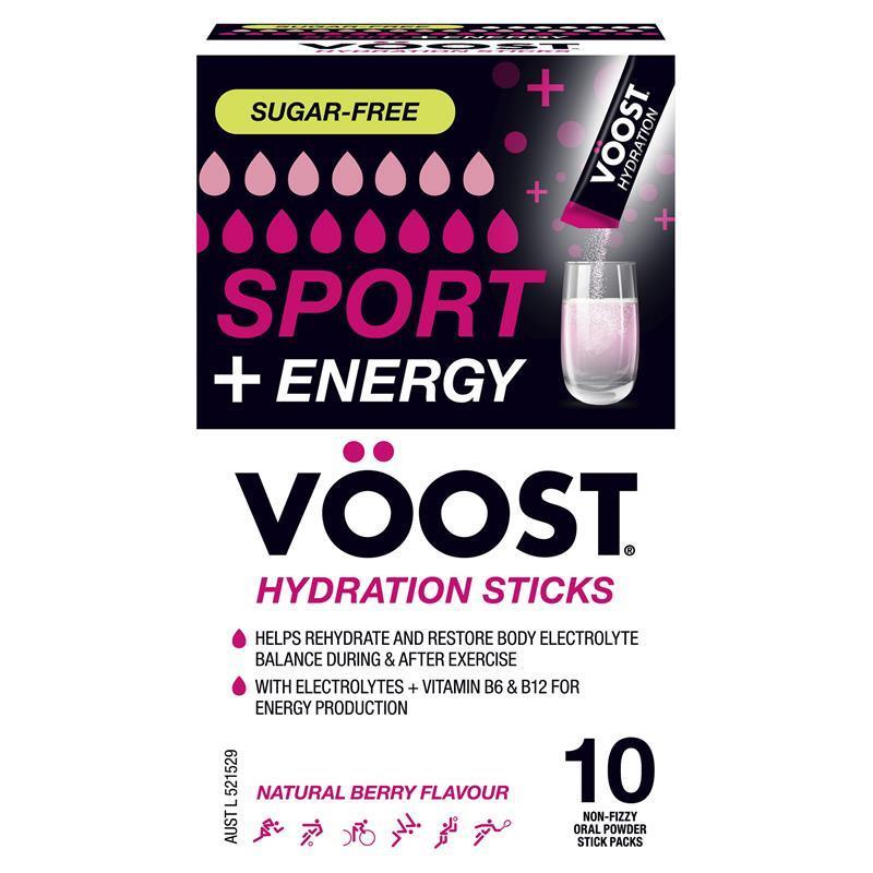 Voost Sport + Energy Berry Stick 10 Pack