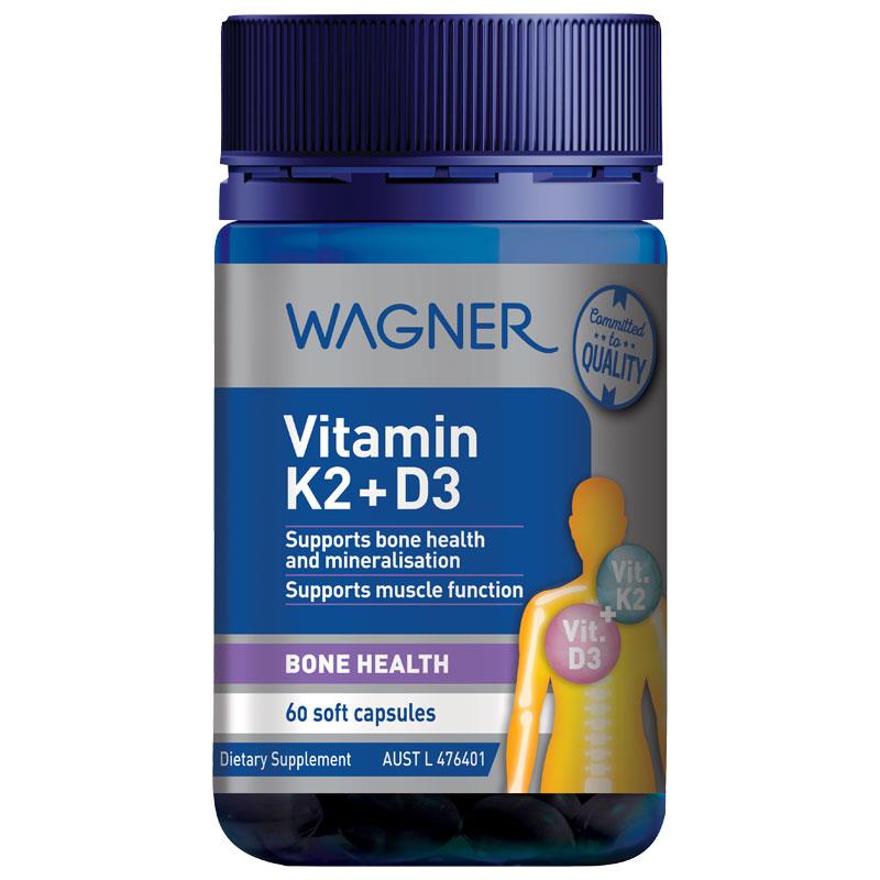 Wagner Vitamin K2 + D3 60 Capsules
