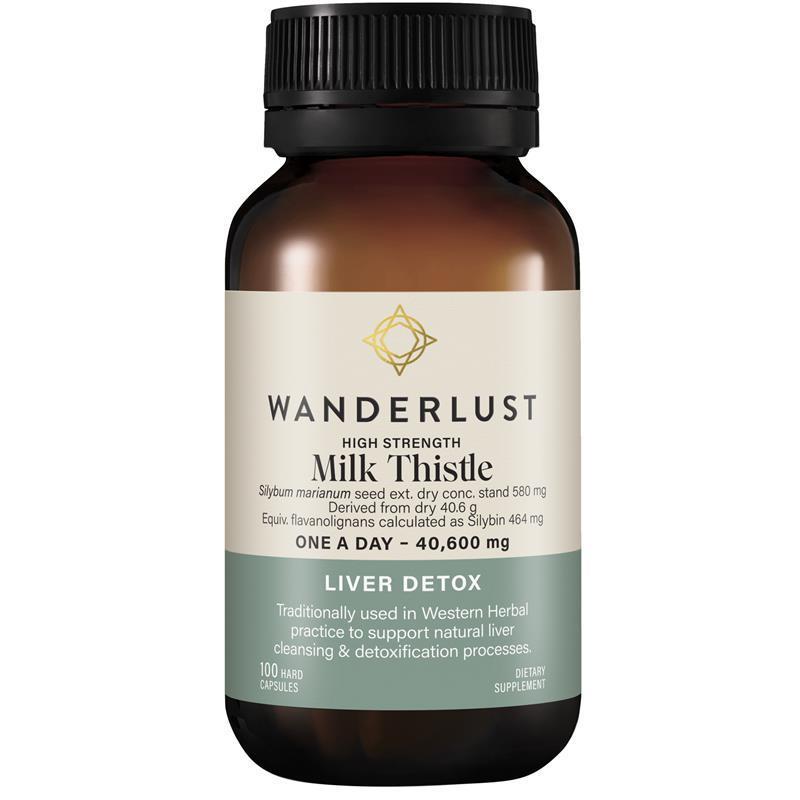 Wanderlust High Strength Milk Thistle 100 Capsules