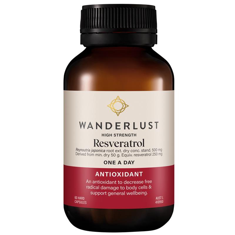 Wanderlust Resveratrol 60 Capsules