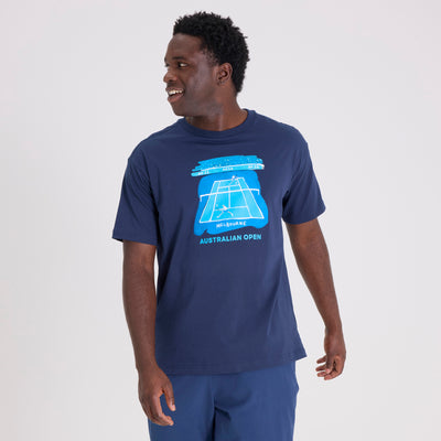 Unisex Australian Open Crowd T-Shirt Navy
