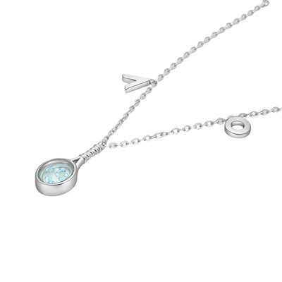 Australian Open Opal Racquet Pendant Necklace