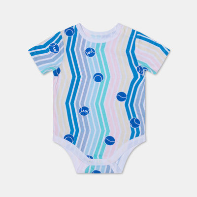 Baby Australian Open Ball & Stripes Romper