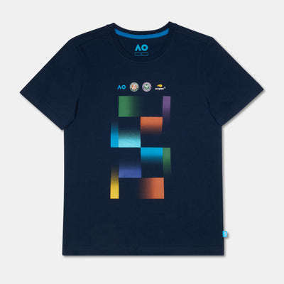 Boys Australian Open Grand Slam Court T-Shirt Navy