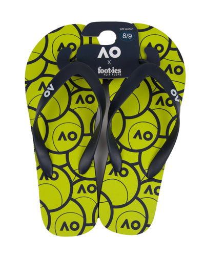 Australian Open Tennis Ball Flip Flops