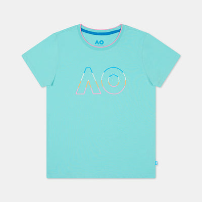 Girls Australian Open Logo T-Shirt Green
