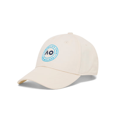 Kids Australian Open Round Logo Cap White