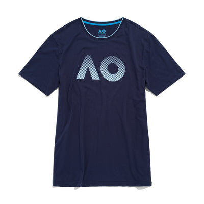 Women's Australian Open Textured Logo T-Shirt Navy