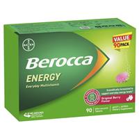 Berocca Energy Original Berry 90 Effervescent Tablets