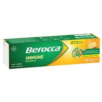 Berocca Immune Daily Defence Lemongrass & Ginger 15 Effervescent Tablets
