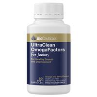 Bioceuticals UltraClean OmegaFactors For Juniors 60 Capsules