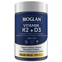 Bioglan Vitamin K2 + D3 150 Capsules