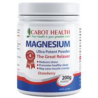 Cabot Health Magnesium Powder Strawberry 200g