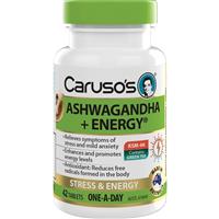 Carusos Ashwagandha + Energy 42 Tablets