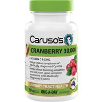 Carusos Cranberry 30000 30 Tablets