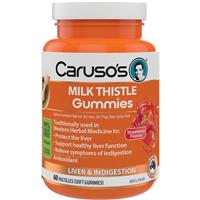 Carusos Gummies Milk Thistle 60 Pastilles