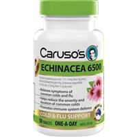 Carusos One a Day Echinacea 6500mg 50 Tablets