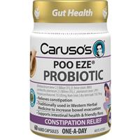 Carusos Poo Eze Probiotic 60 Capsules