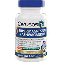 Carusos Super Magnesium + Ashwagandha 42 Tablets