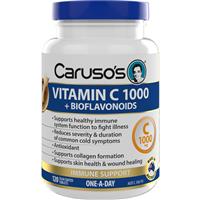 Carusos Vitamin C 1000 + Bioflavanoids 120 Tablets