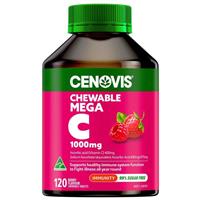 Cenovis Chewable Mega Vitamin C 1000mg Berry 120 Tablets Exclusive Size