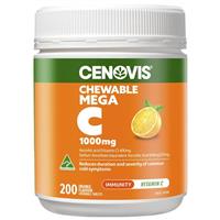 Cenovis Chewable Mega C 1000mg 200 Tablets Exclusive Size