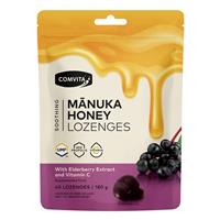 Comvita Manuka Honey Lozenges with Elderberry Extract + Vitamin C 40 Lozenges