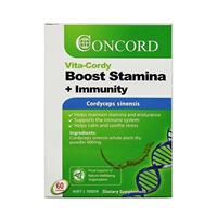 Concord Vita-Cordy Boost | Stamina + Immunity 60 Capsules