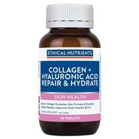 Ethical Nutrients Collagen Hyaluronic Acid Repair & Hydrate 60 Tablets