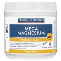 Ethical Nutrients Mega Magnesium 200g Powder Raspberry