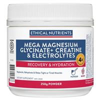 Ethical Nutrients Mega Magnesium Glycinate+ Creatine & Electrolytes 250g