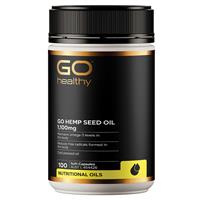 GO Healthy Hemp Seed Oil 1100mg 100 Soft Capsules