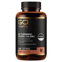 Go Healthy Turmeric 30000+ 1 A Day 120 Vege Capsules Exclusive Size