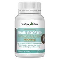 Healthy Care Brain Booster Ginkgo Biloba 6000mg 60 Capsules