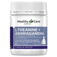 Healthy Care L-Theanine + Ashwagandha 60 Capsules