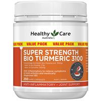 Healthy Care Super Strength Bio Tumeric 3100mg 250 Capsules