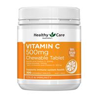 Healthy Care Vitamin C 500mg 300 Chewable Tablets