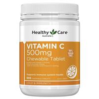 Healthy Care Vitamin C 500mg Chewable 500 Tablets
