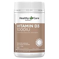 Healthy Care Vitamin D3 1000IU 250 softgel Capsules