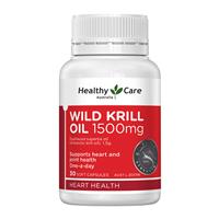 Healthy Care Wild Krill 1500mg 30 Soft Capsules