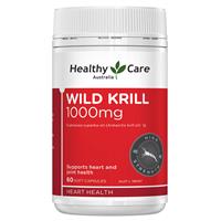 Healthy Care Wild Krill Oil 1000mg 60 Soft Capsules